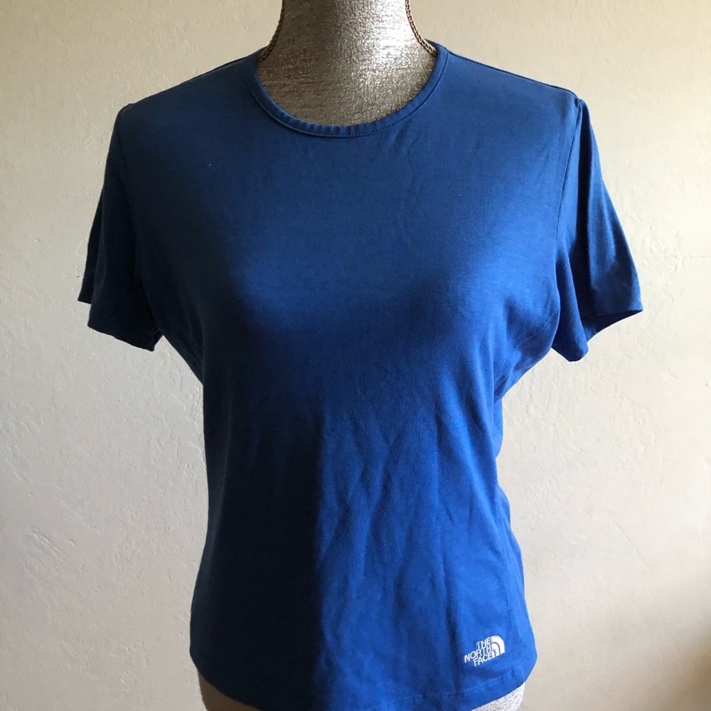 The North Face Crew Neck Short Sleeve Blue Top